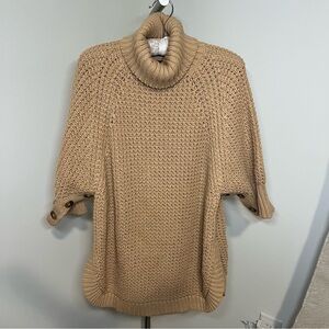 J. Crew XS/S Cozy Tan Turtleneck Sweater